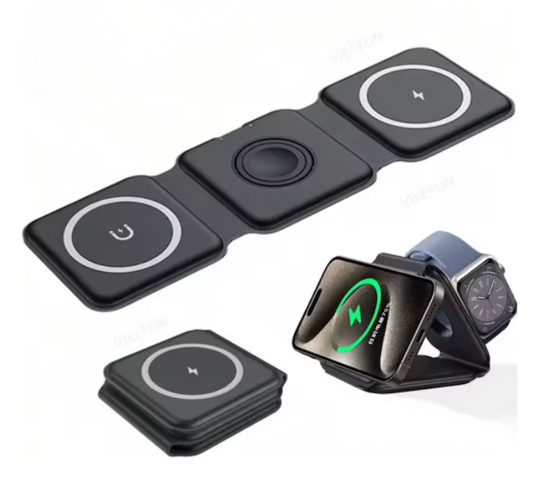 SafeCharge™ – Le chargeur à induction 3-en-1 pliable
